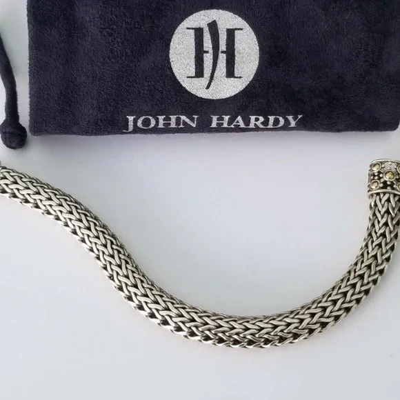 SOLD -JOHN HARDY - 11mm Jaisalmer 18K Gold & Sterling Silver Bracelet *Stunning! - Picture 3 of 6